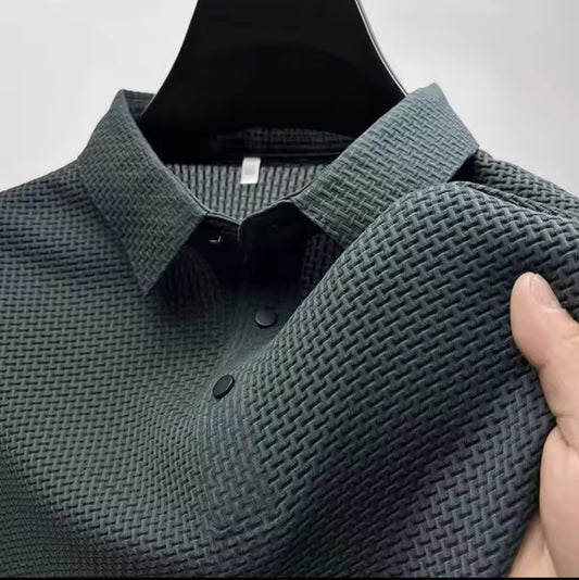 GREEN SILK POLO